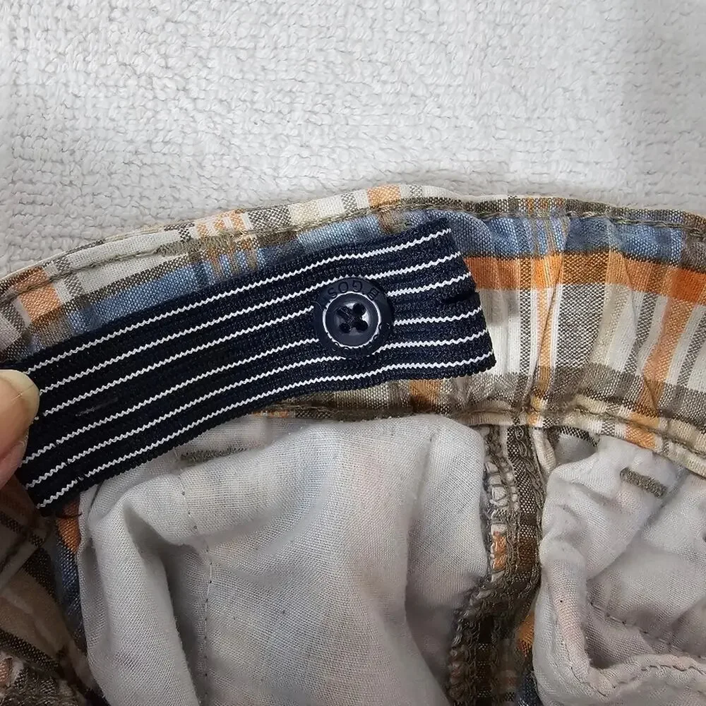 OshKosh B'Gosh Vintage Plaid Shorts With Adjustable Waist Unisex Toddler Size 5
